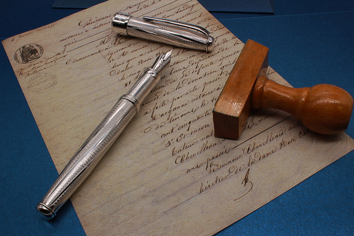Harmony in Pen Design: The Symbiosis of Guilloché Masterpiece and Nature's Frosty Artistry