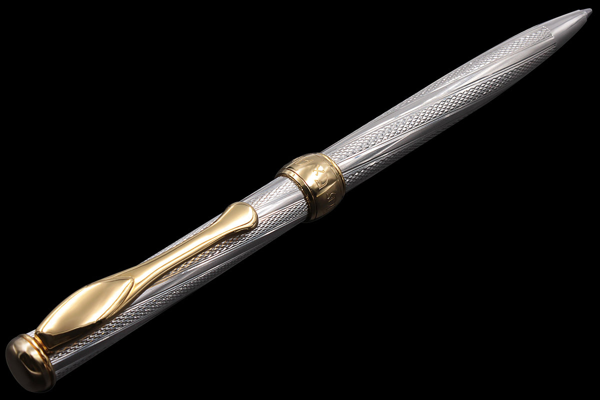Penna Sfera Argento e Oro - vista 7