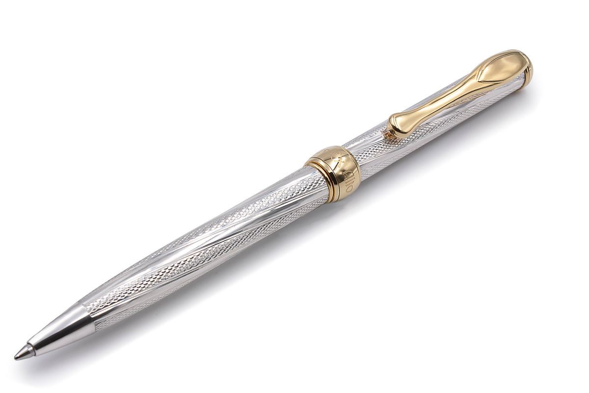Kugelschreiber aus Silber und Gold im Gaudí-Stil
