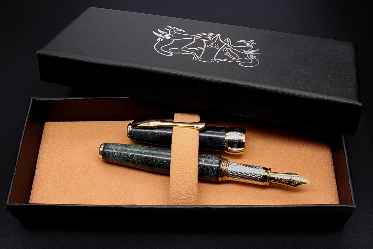 Pluma estilográfica Corazón de piedra – plumín de oro de 18 K - vista 14