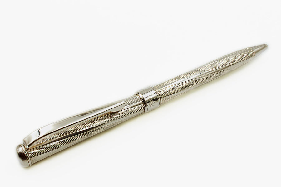 Silver Ballpoint Pen Gaudí Style
