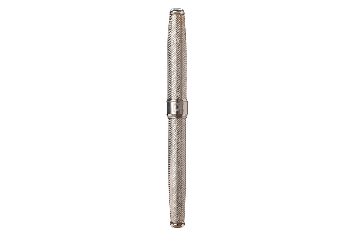 Stylo plume en argent « Canvas » - vue 5
