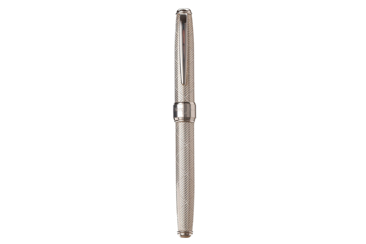 Stylo plume en argent « Canvas » - vue 6