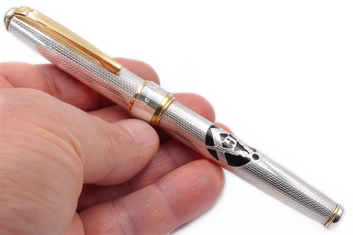 Silver Square and Compasses Rollerball Pen - view 2