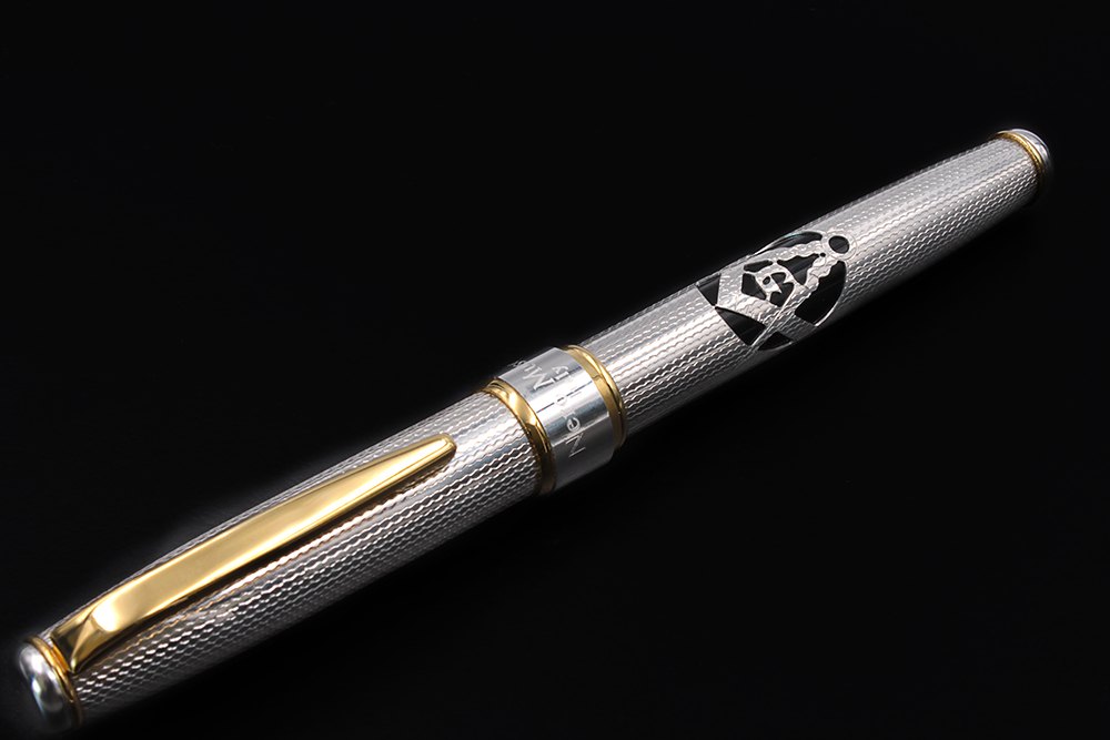 Silver Square and Compasses Rollerball Pen - view 4