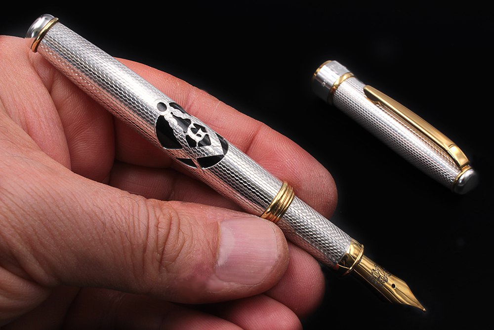Silver Fountain Pen - Square and Compasses - view 7