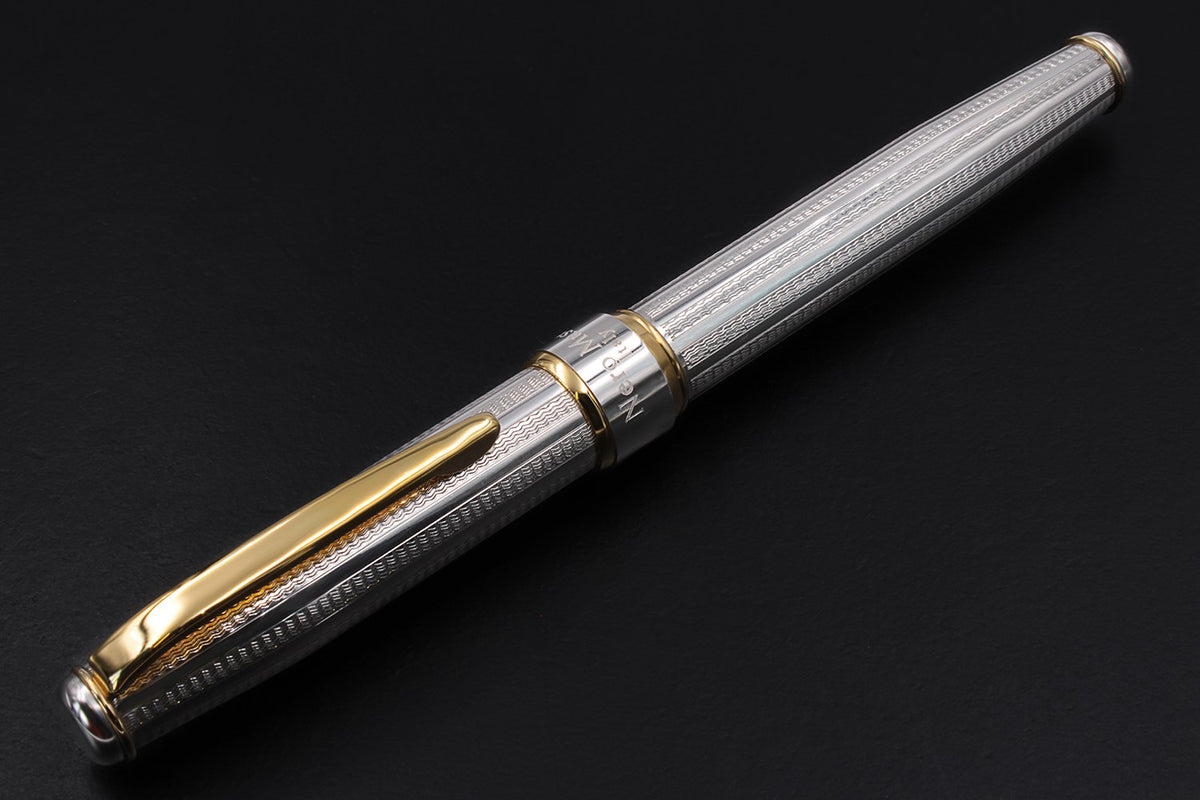Pluma estilográfica de plata Pompeya - vista 2