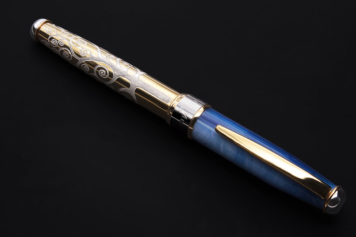 Blue and Gold Fountain Pen "Tree of Life" - view 4