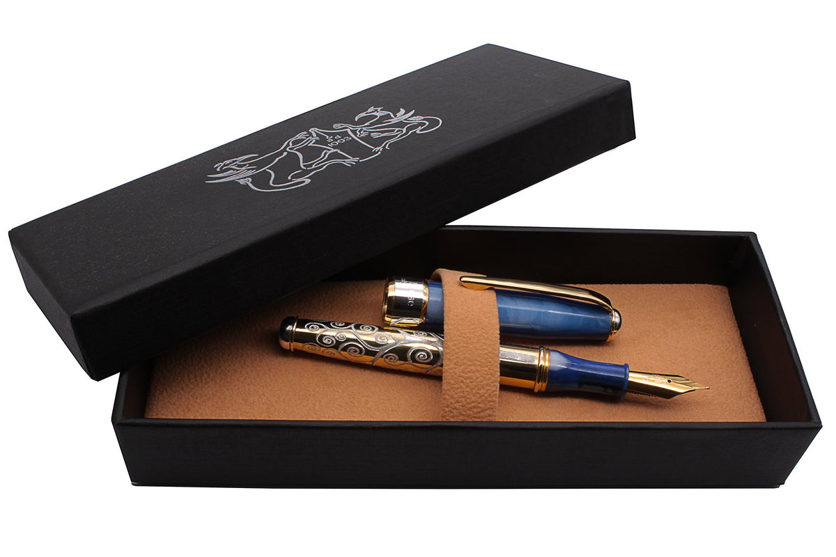 Blue and Gold Fountain Pen "Tree of Life" - view 5