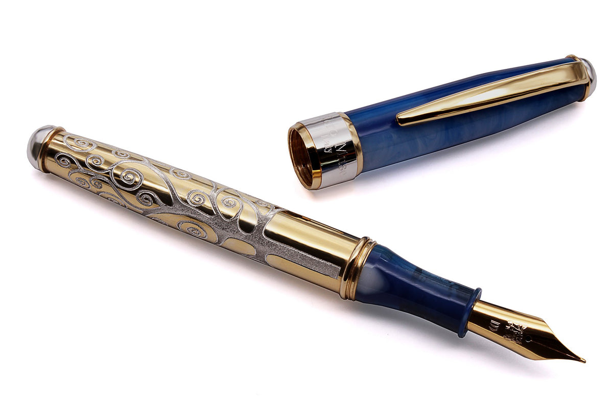 Blue and Gold Fountain Pen "Tree of Life" - view 6