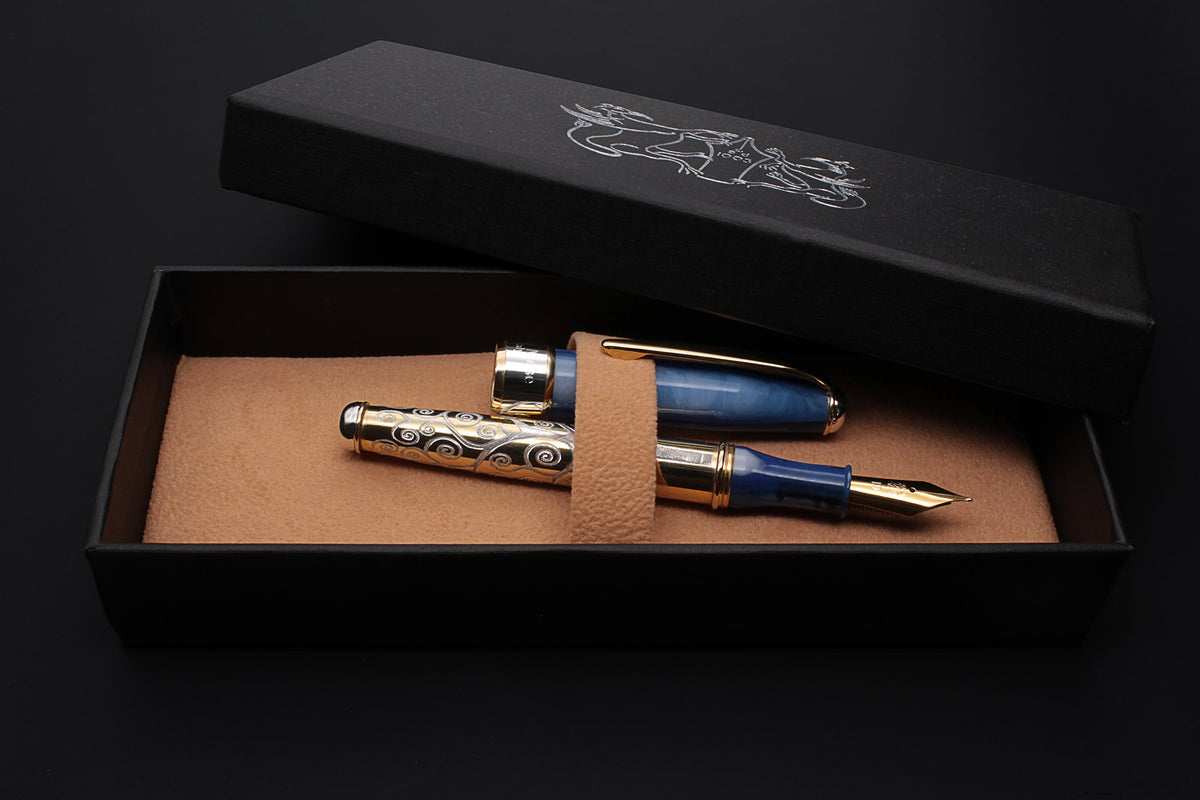 Blue and Gold Fountain Pen "Tree of Life" - view 10