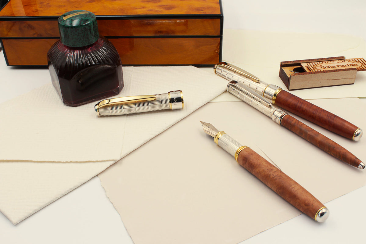 Fountain Pen Briar and Silver - view 4