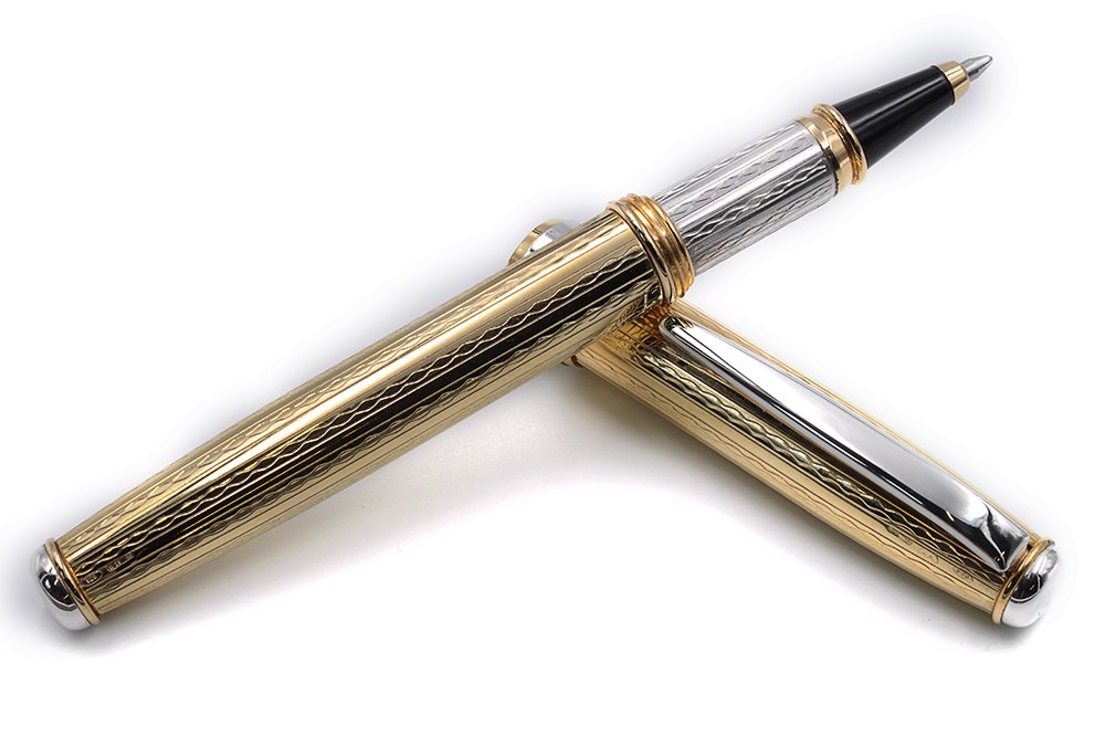 Penna Roller Oro Vermeil "Draco" - vista 7