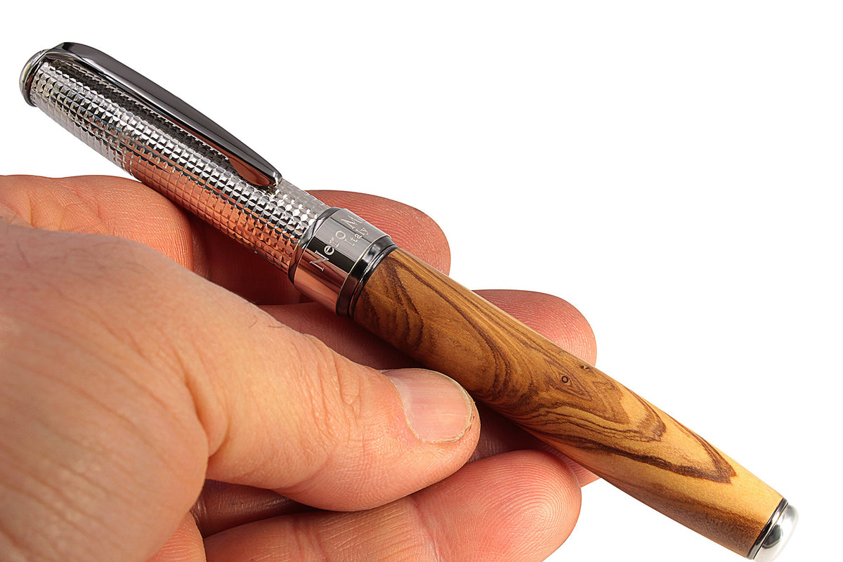 Penna Roller Olivo Italiano e Argento - vista 11