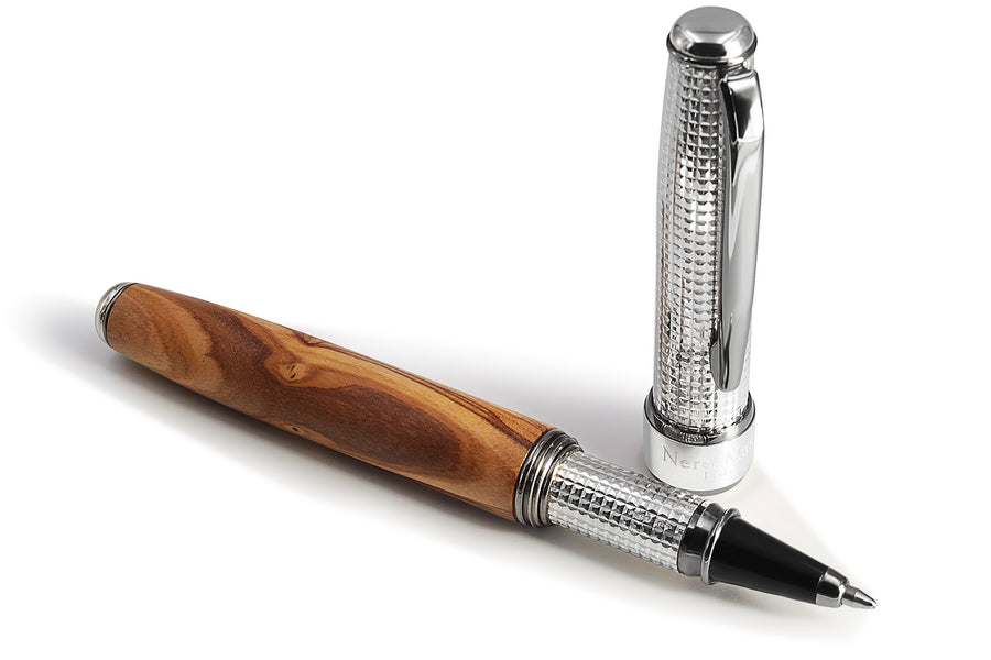 Tintenroller Olive und Silber