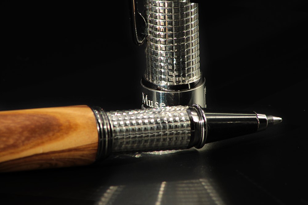 Penna Roller Olivo Italiano e Argento - vista 4