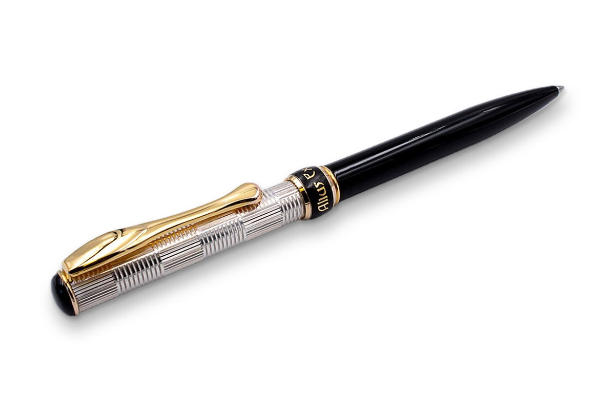 Silver and Black Ballpoint Pen Merminnes