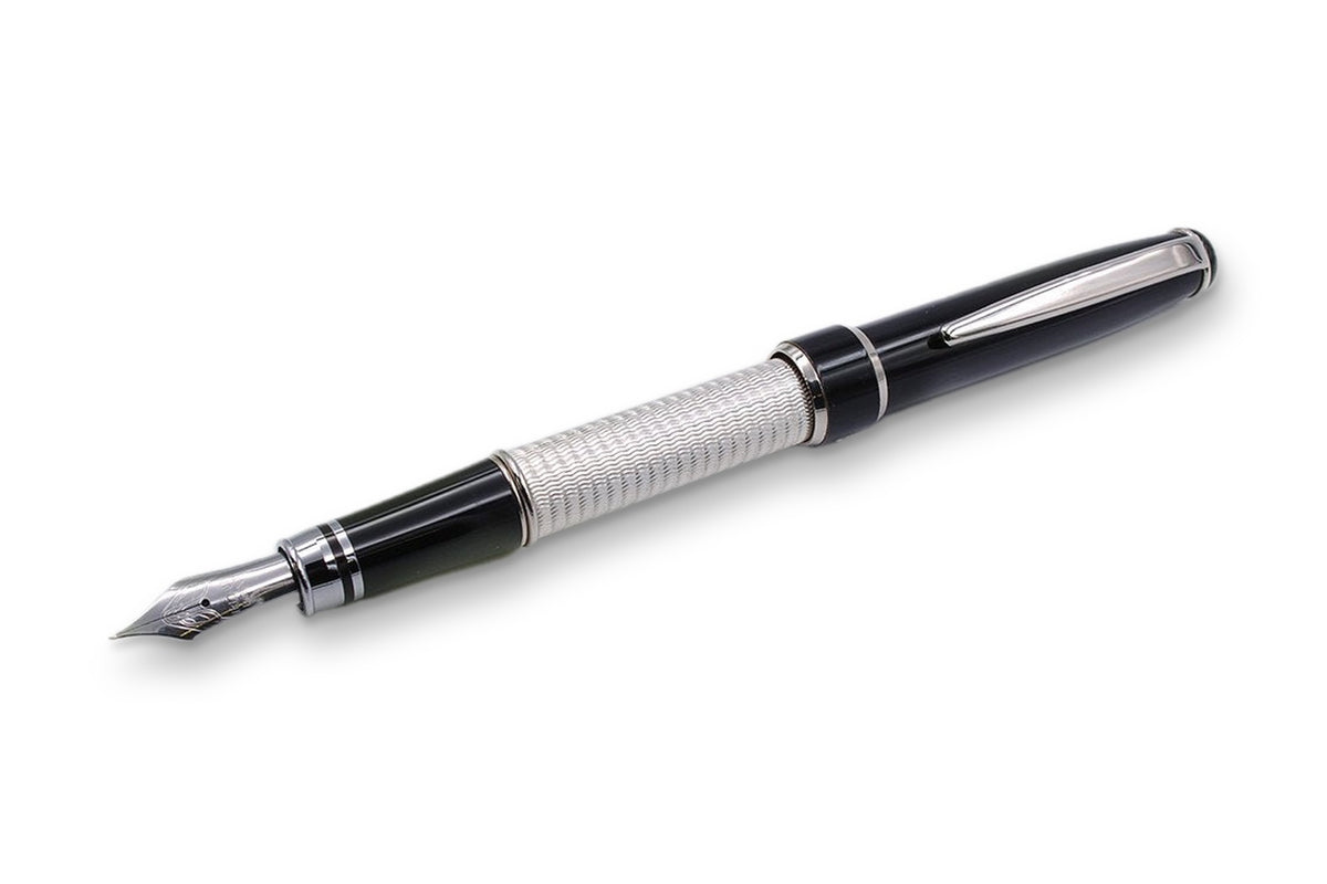 Silver and Black Lacquer Fountain Pen