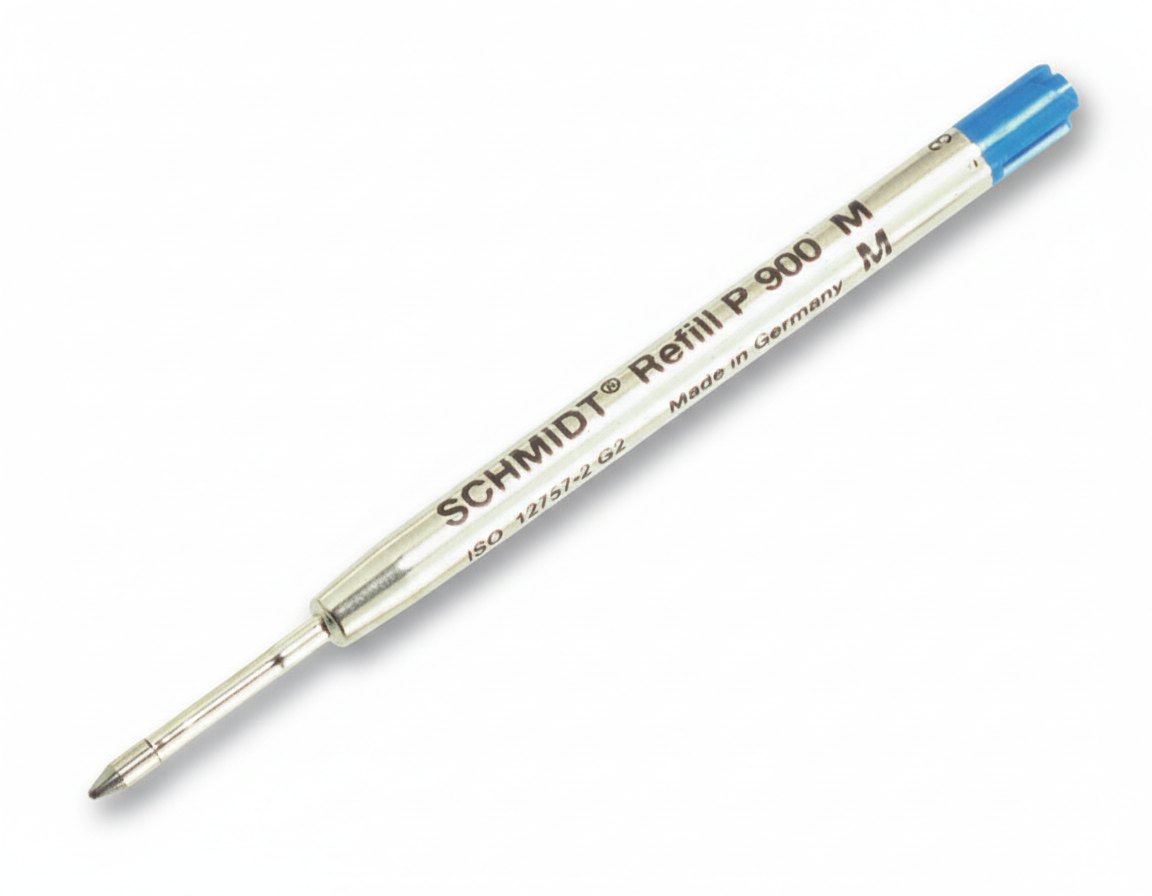 Blue ballpoint refill