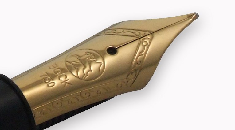 Bock gold nib, 18 kt