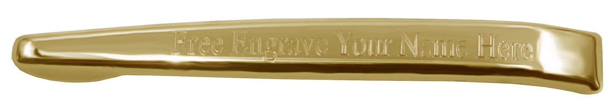 We can engrave your name here on the clip.
