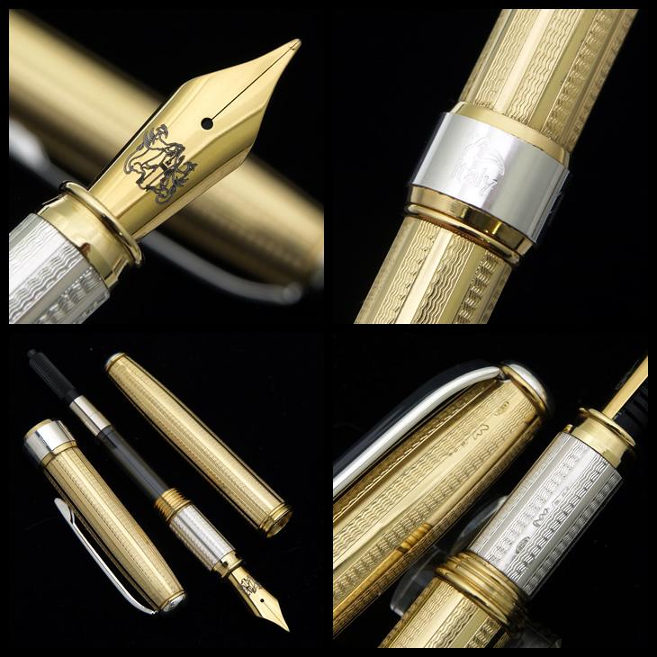 Pompeii Gold Vermeil Fountain Pen - view 2