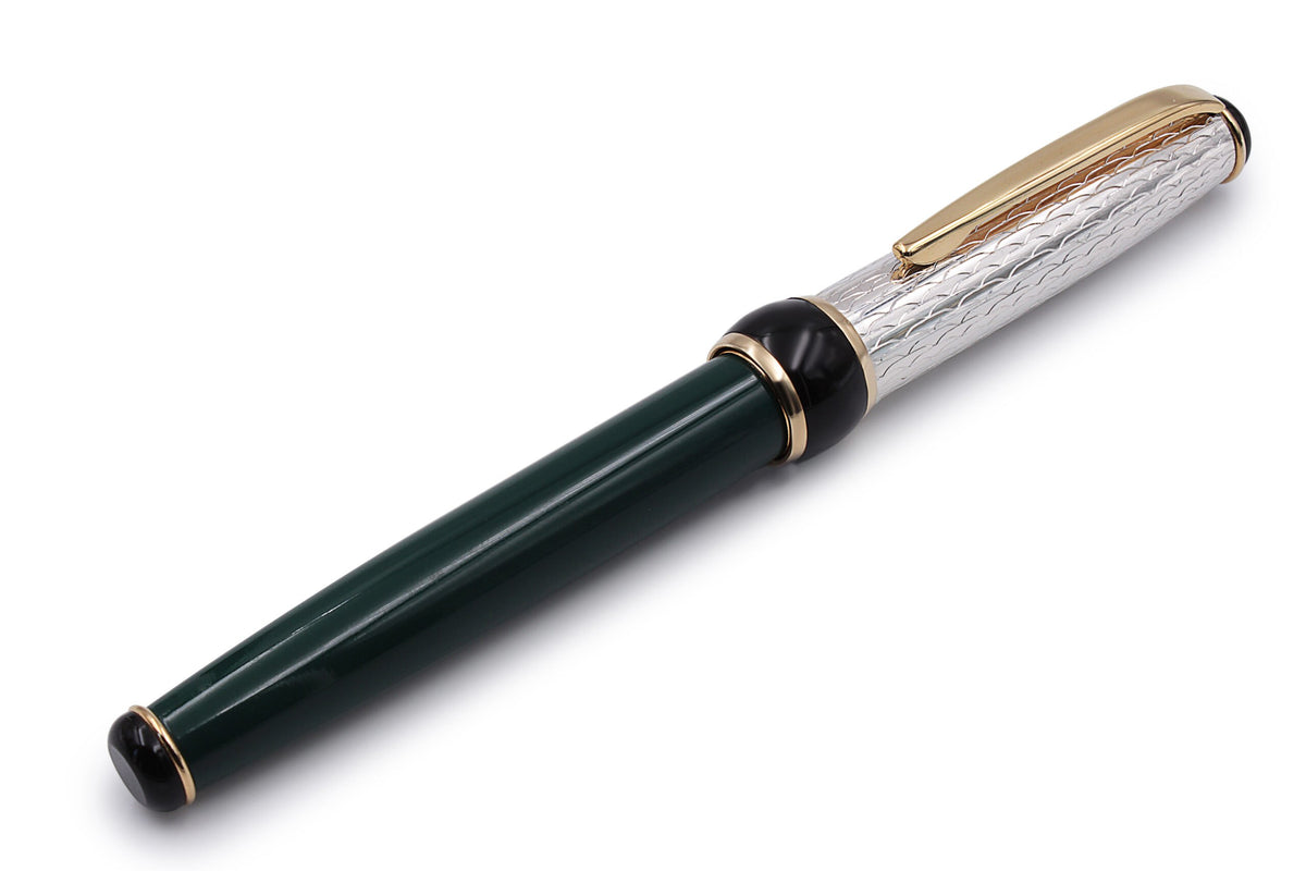 Penna Roller Argento e Lacca Verde - vista 2