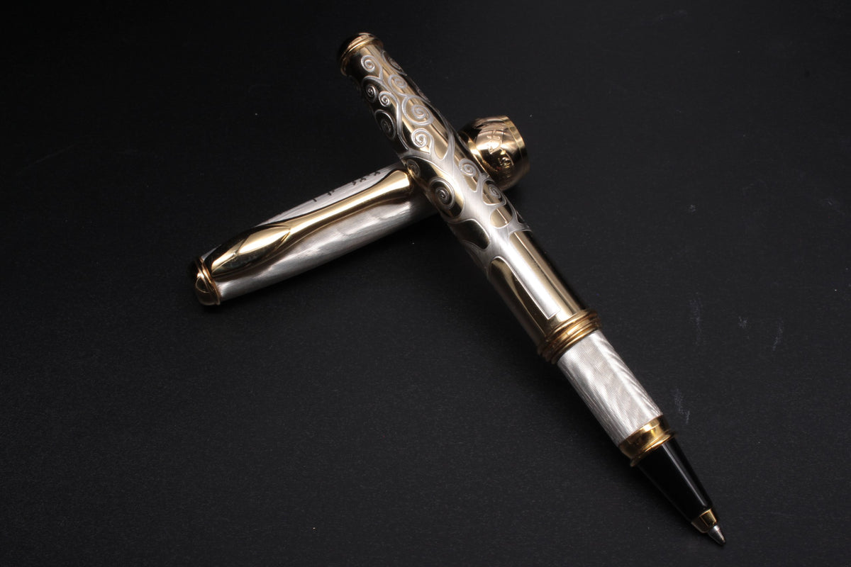 Penna Roller Albero della Vita in Oro Vermeil