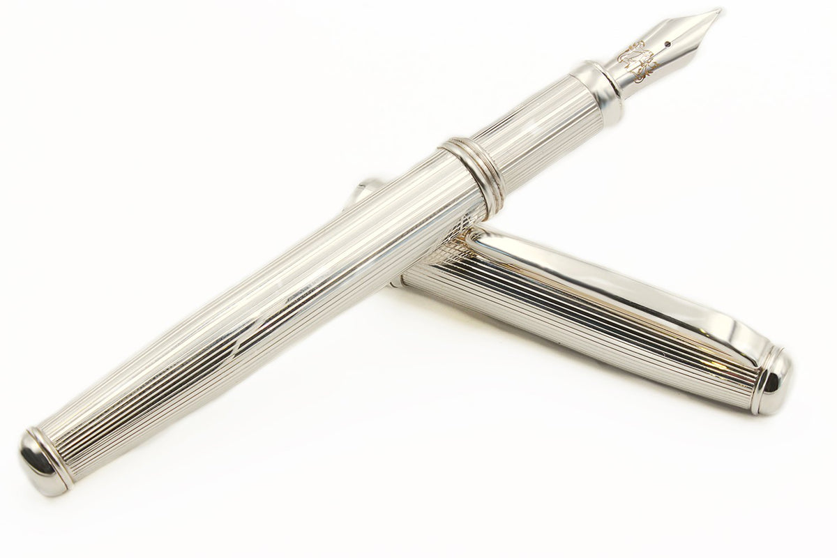 Penna Stilografica Argento Millerighe