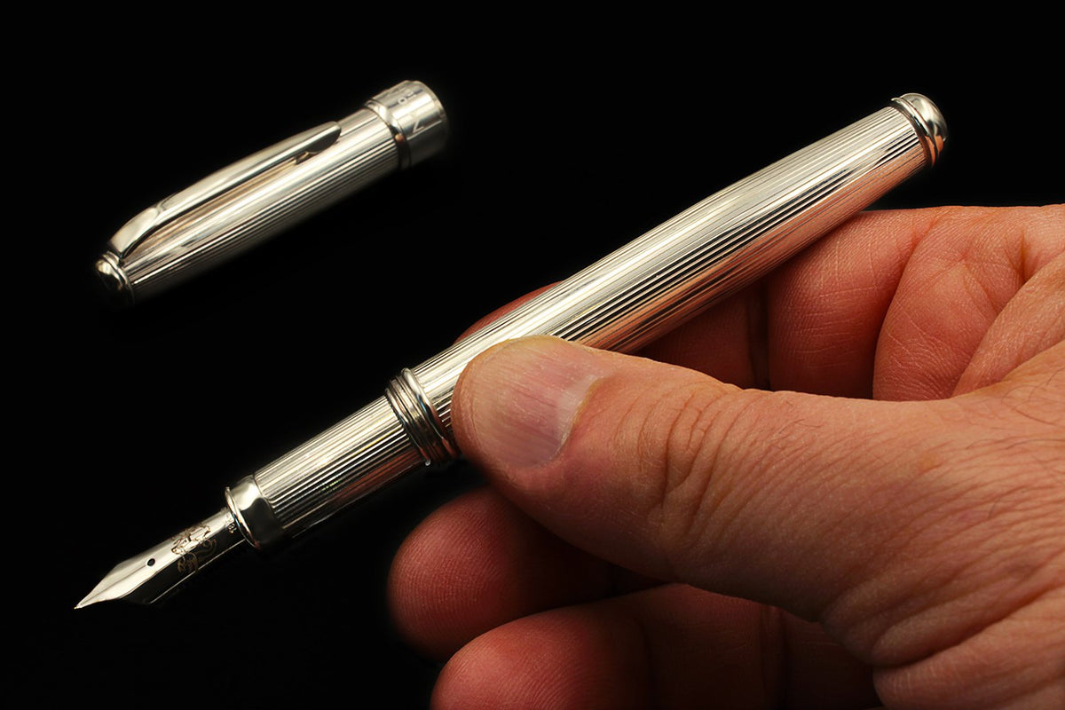 Penna Stilografica Argento Millerighe - vista 7