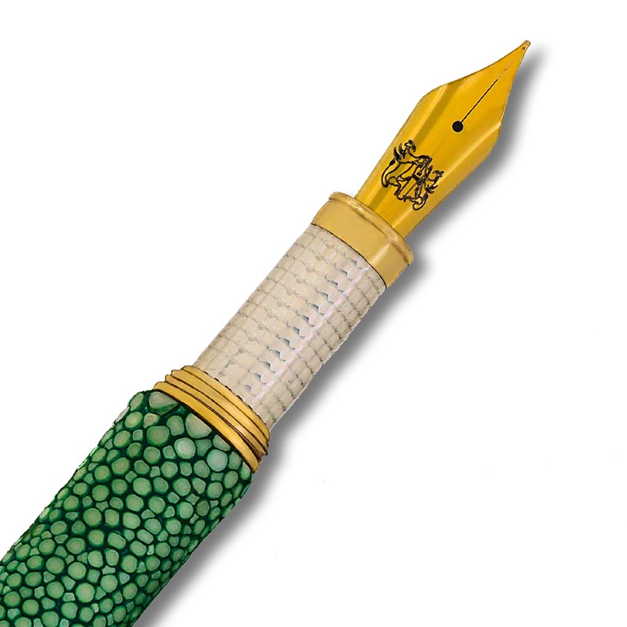 Green Stingray Fountain Pen - view 3