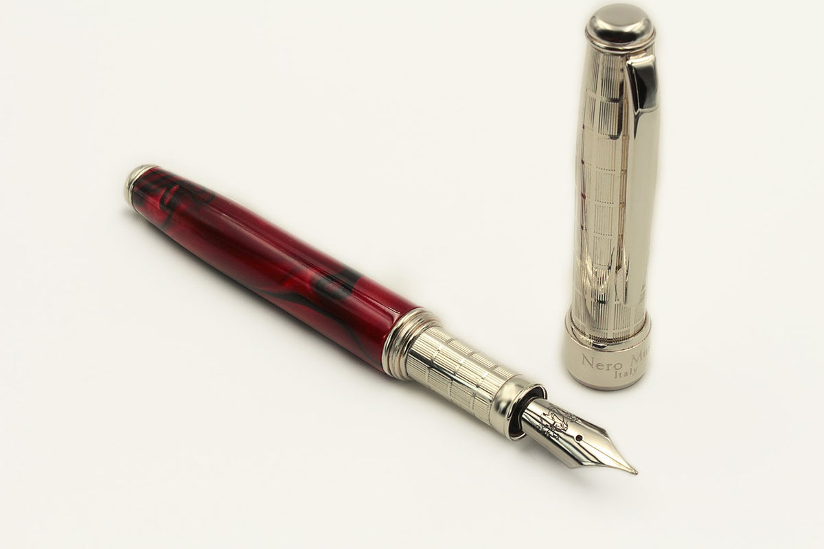 Fountain Pen Silver and Bordeaux - view 4