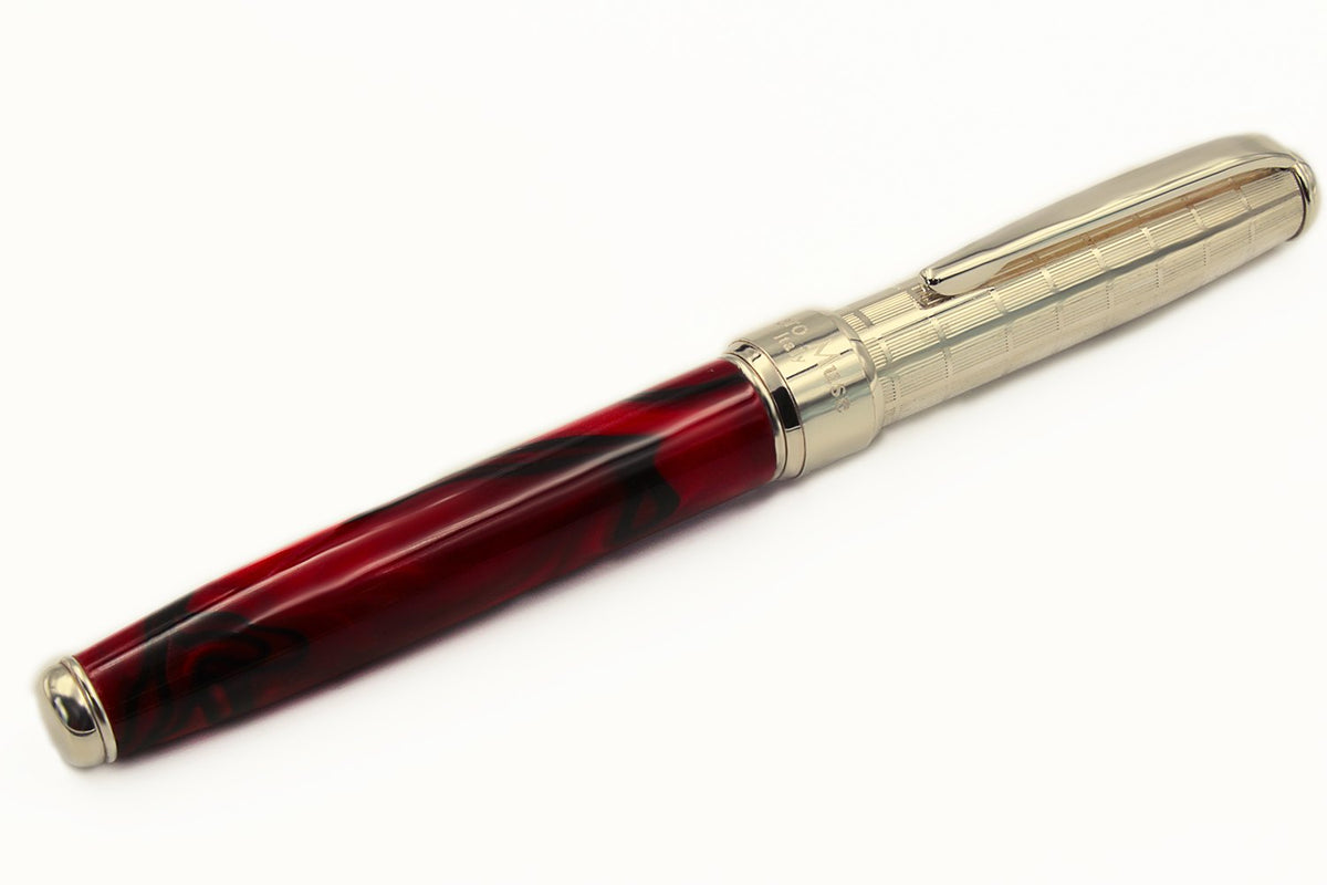 Fountain Pen Silver and Bordeaux - view 2