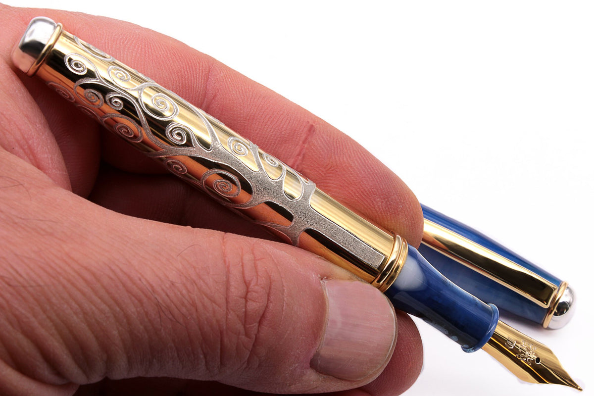 Blue and Gold Fountain Pen "Tree of Life" - view 7