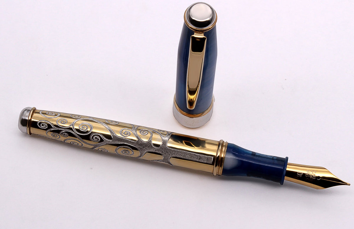 Blue and Gold Fountain Pen "Tree of Life" - view 9
