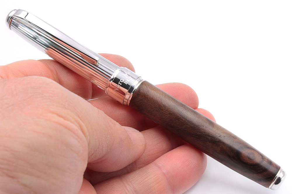 Penna Roller Argento e Noce - vista 3