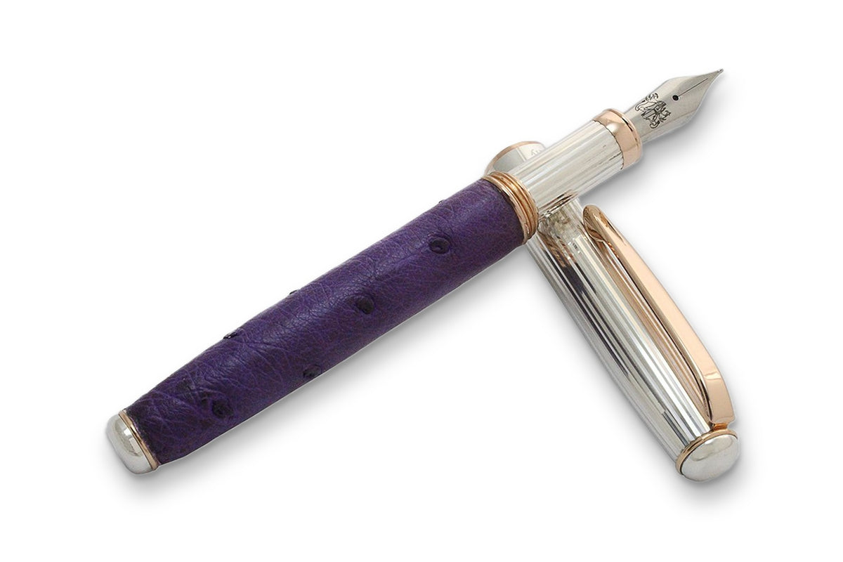 Ostrich Leather Fountain Pen
