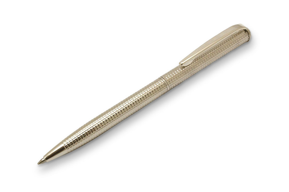 Silver Ballpoint Pen Ciselè