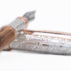 Silver and olive wood fountain pen