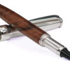 Rollerball Pen Silver and Walnut Wood