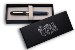 BLUE STINGRAY LEATHER FOUNTAIN PEN