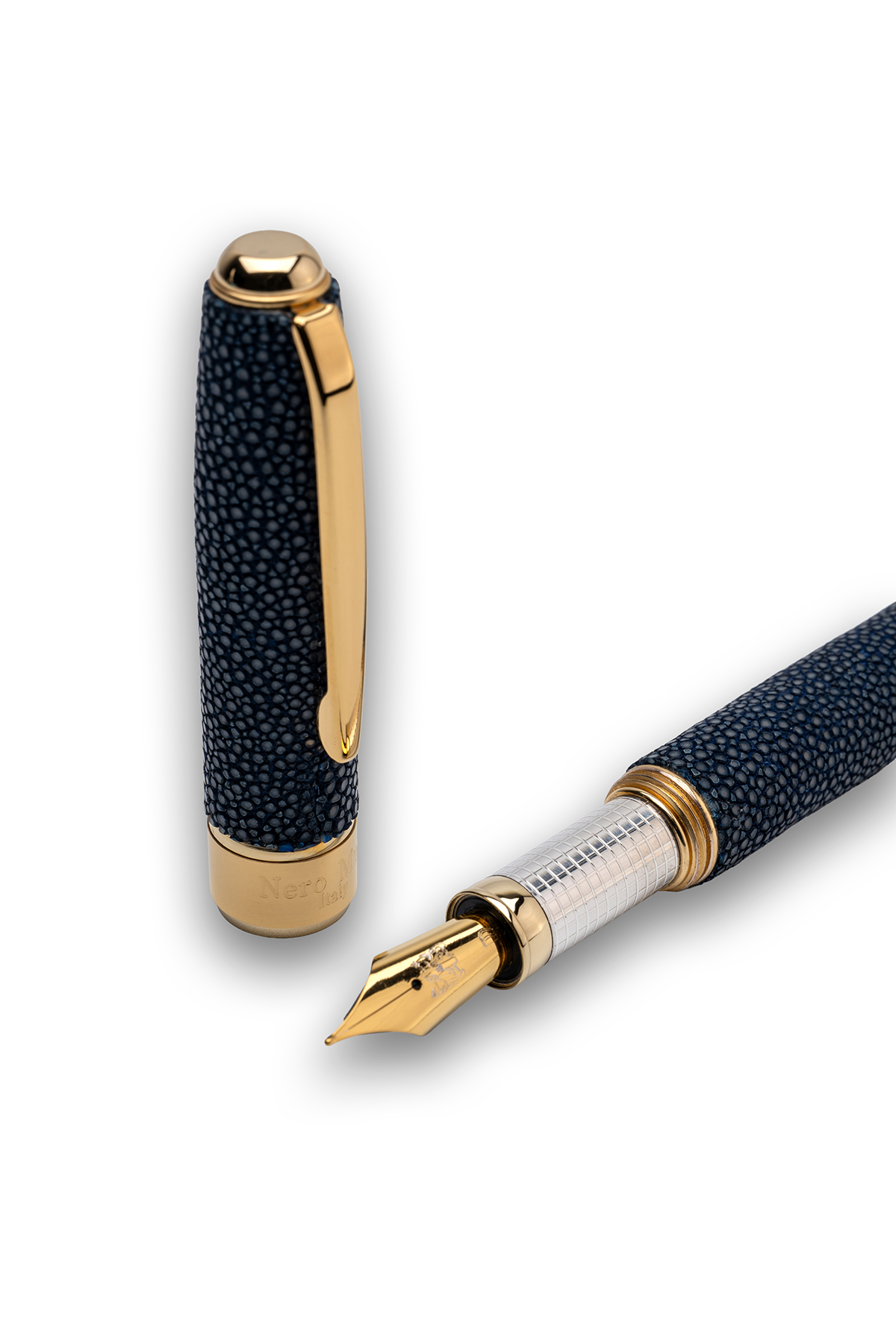 Blue stingray fountain pen