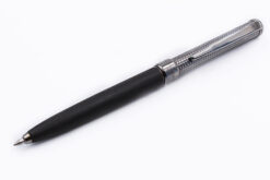 Ballpoint pen crafted from Bog Oak in our silversmith atelier in Italy, utilizing ancient bog oak that is 5000 years old