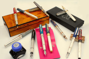 pens made in Italy with leather