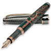 Green and Black Fountain Pen "Tree of Life"