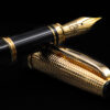 Penna Stilografica Lacca Nera e Oro Vermeil