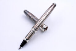 Oxidized sterling silver rollerball pen dedicated to Dante