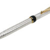 Silver Ballpoint Pen - Gold-Plated, Guilloché Design