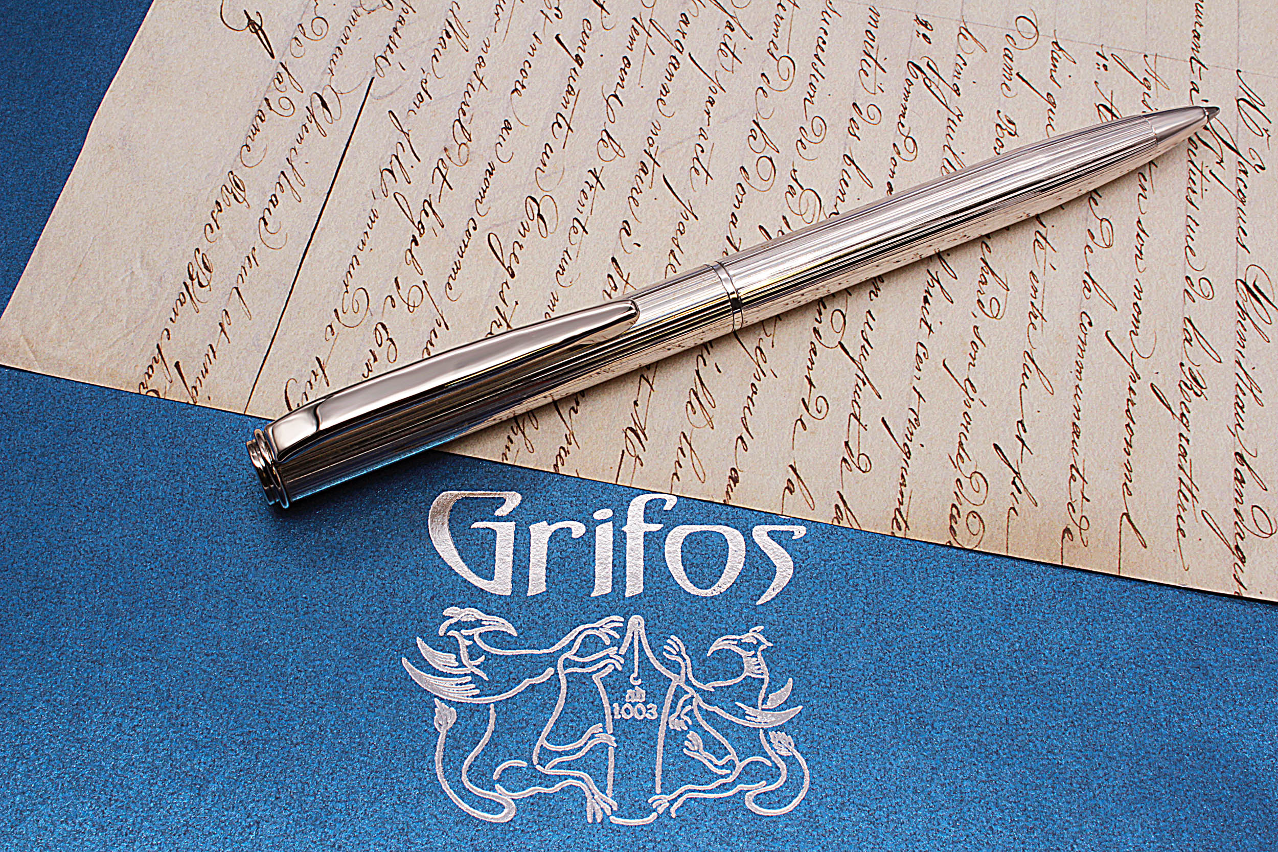 Fine Lines Silver Ballpoint Pen - Image 3