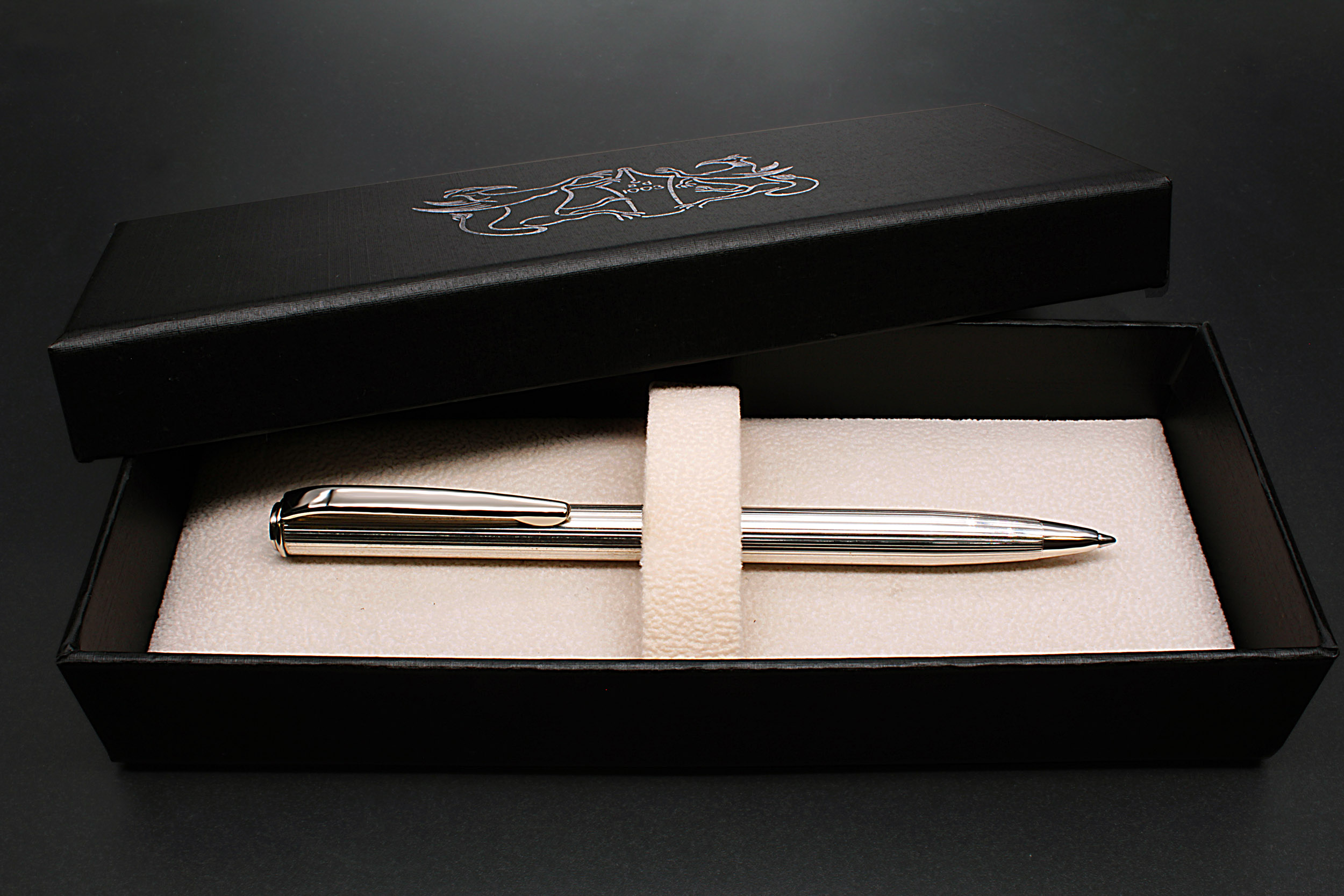 Fine Lines Silver Ballpoint Pen - Image 8